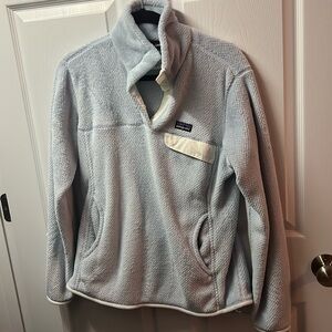 Women’s Patagonia snap pullover - light blue, large